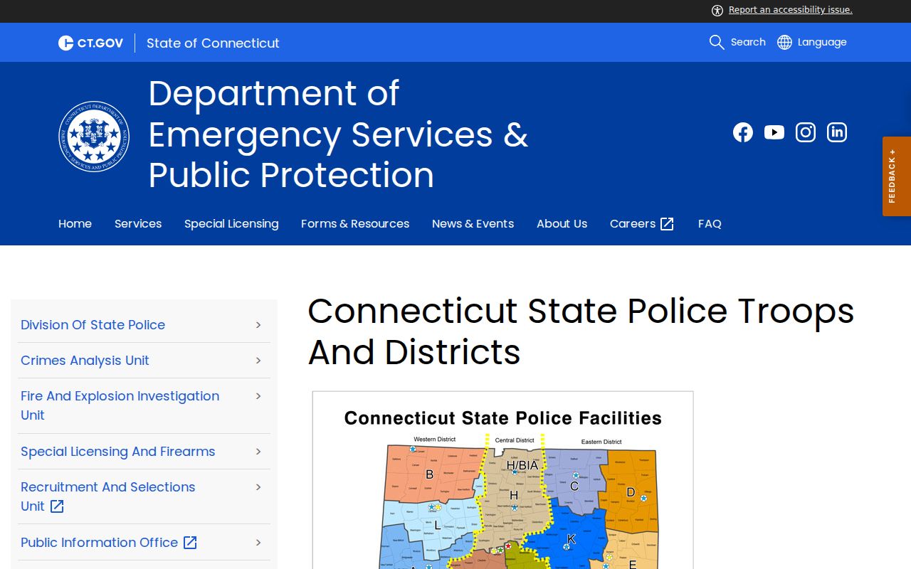 Litchfield Troop L arrest and booking records directory in Litchfield County